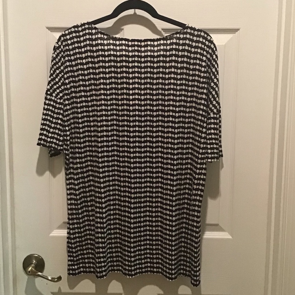 NWT Philosophy SS Shirt Black & White Sz XL - Picture 6 of 6